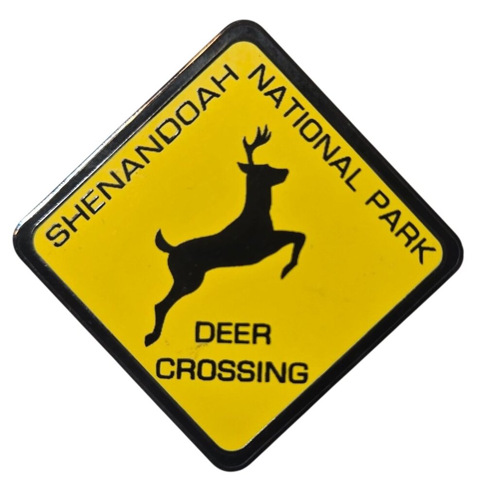 Shenandoah National Park Deer Crossing Enamel Pin Virginia Souvenir Travel